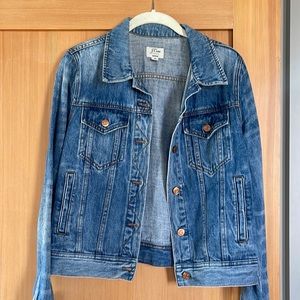 J. Crew denim jacket. Like new, perfect condition.  Vintage wash.